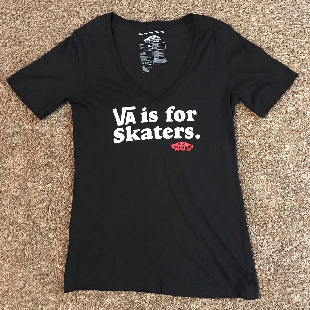 Vans Off the Wall Tee Shirt Women’s Size Large